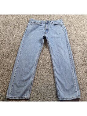 Levis 505 Jeans Mens 36x29 Tag 36x30 Regular Straight Denim Medium Wash